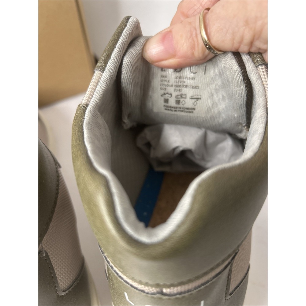 LOCI‎ VEGAN ELEVEN TRAINER Green KHAKI EU43 US W11 M10 NEW IN BOX - Picture 5 of 10